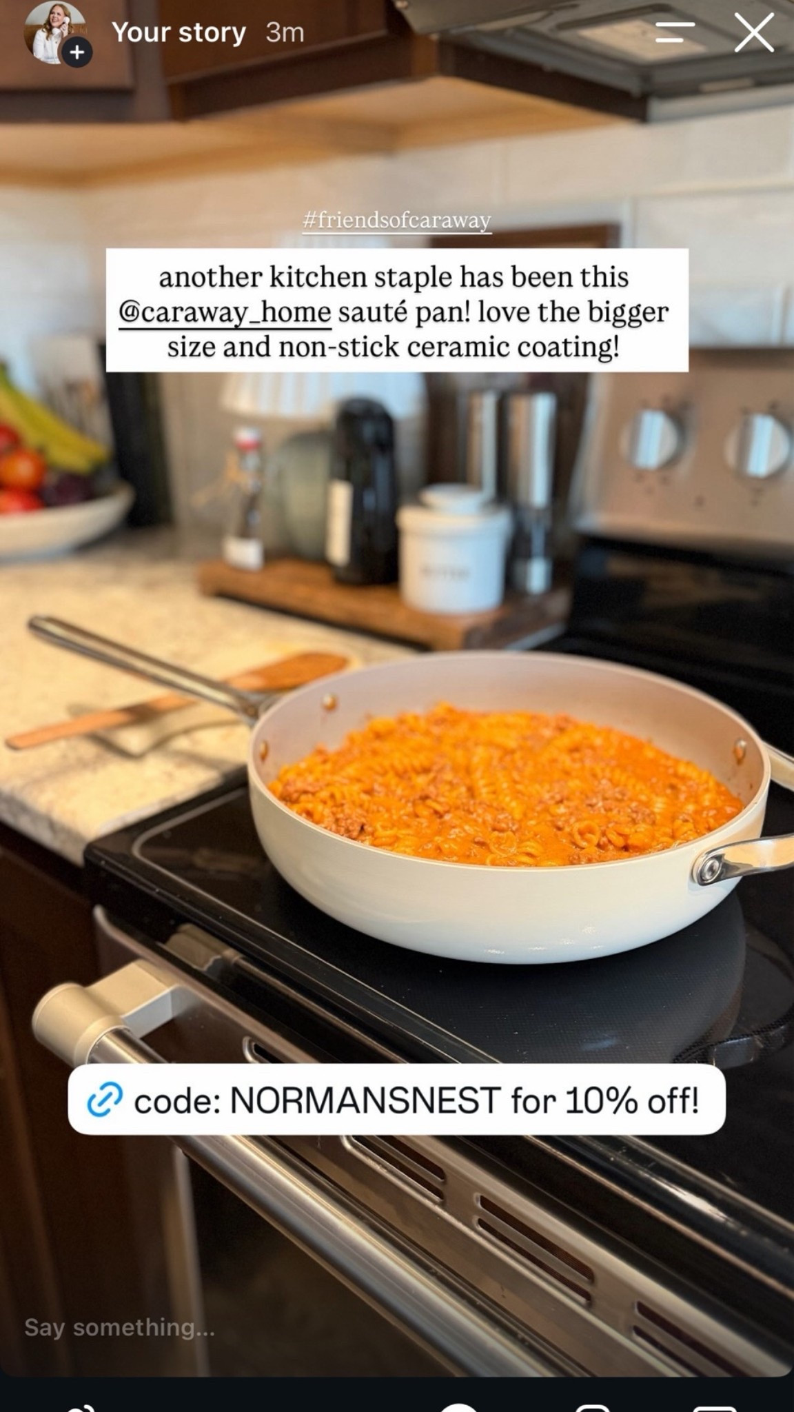 Get 10% off my Carawah saute pan with the code NORMANSNEST10

#LTKmomlife #LTKfoodie #LTKHome