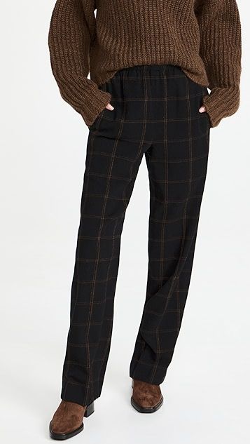 Flannel Plaid Wide Leg Pants | Shopbop
