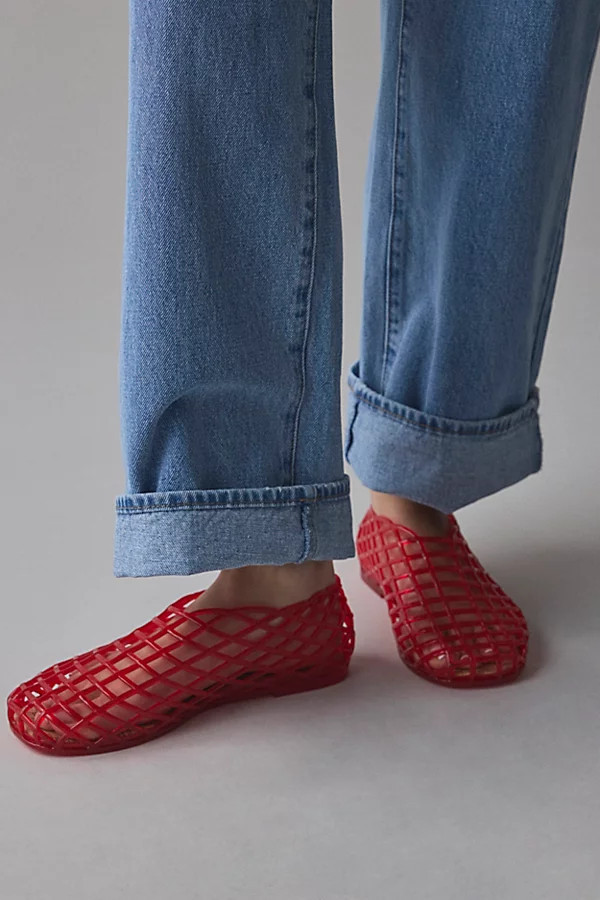Coconuts By Matisse Footwear Marlow Jelly Flat in Red, Women's at Urban Outfitters | Urban Outfitters (US and RoW)