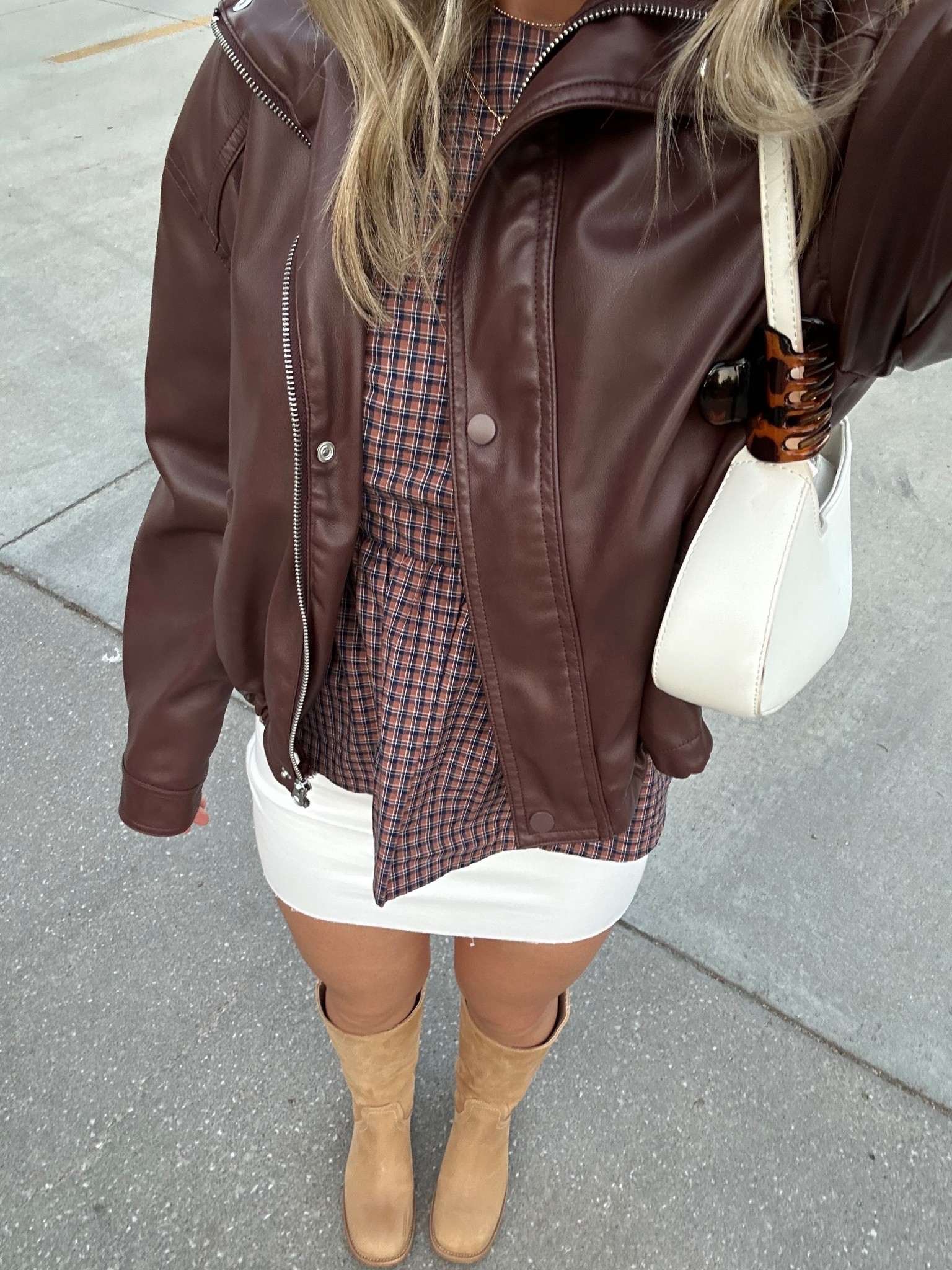 Top XXS
Skirt 2
Boots 7
Jacket from UO, they don’t sell it anymore :(

#LTKShoeCrush #LTKSeasonal #LTKStyleTip