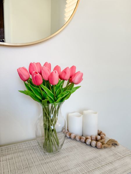 These faux tulips look SO realistic! They come in a ton of different colors, but these are the “Gradient Coral” 🌷

#LTKhome #LTKfindsunder50 #LTKstyletip