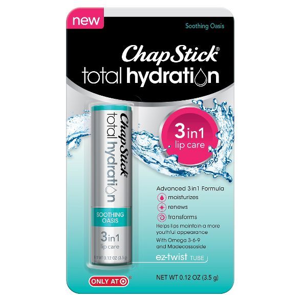 Chapstick Total Hydration Lip Balm - Soothing Oasis - 0.12oz | Target