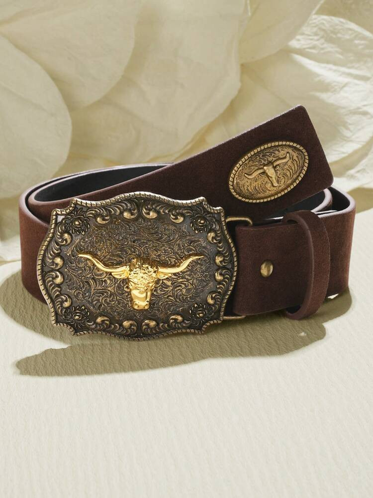 Carved Cow Belt | SHEIN