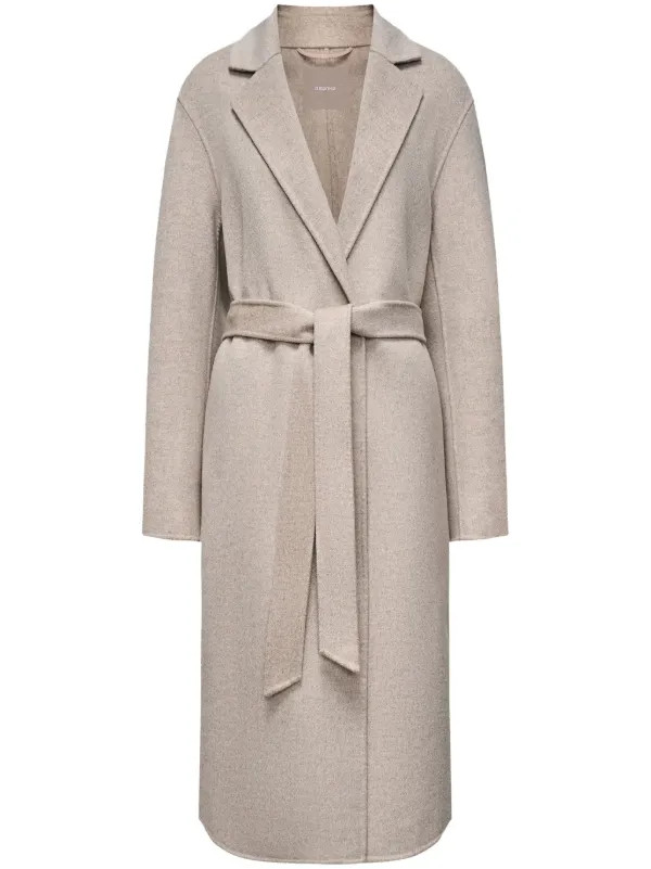 wool belted coat | Farfetch Global