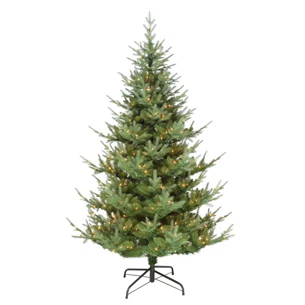 Haajra 6.5' Lighted Artificial Spruce Christmas Tree | Wayfair North America