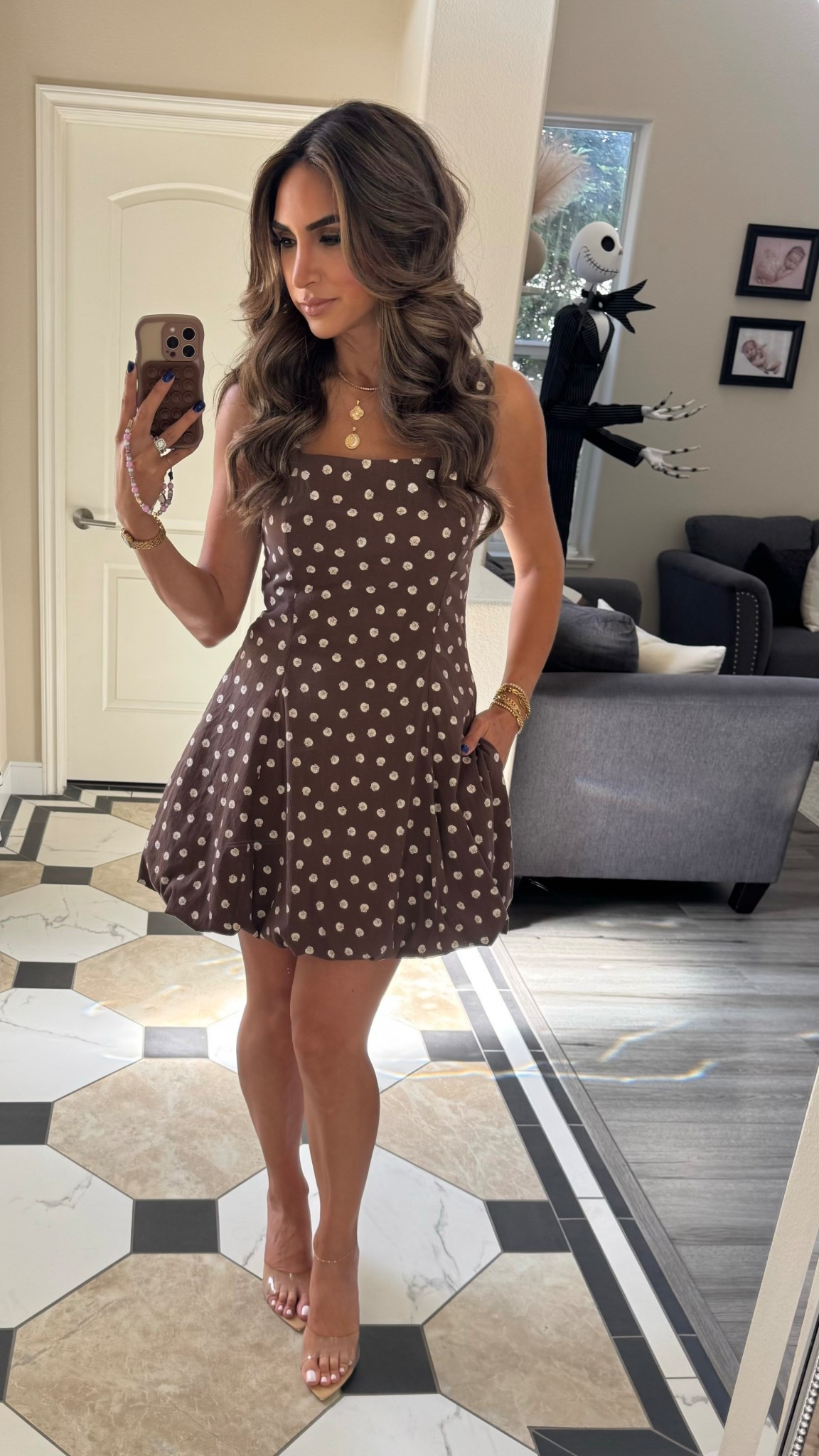 I don’t know what I love most about this dress - the print, the bubble hem, the fact that it has pockets, or the fact that it’s actually a skort!!! 

Linking it here because it’s back in stock + 20% off right now with code NEWFORYOU 🤎

#LTKFindsUnder100 #LTKStyleTip #LTKSaleAlert