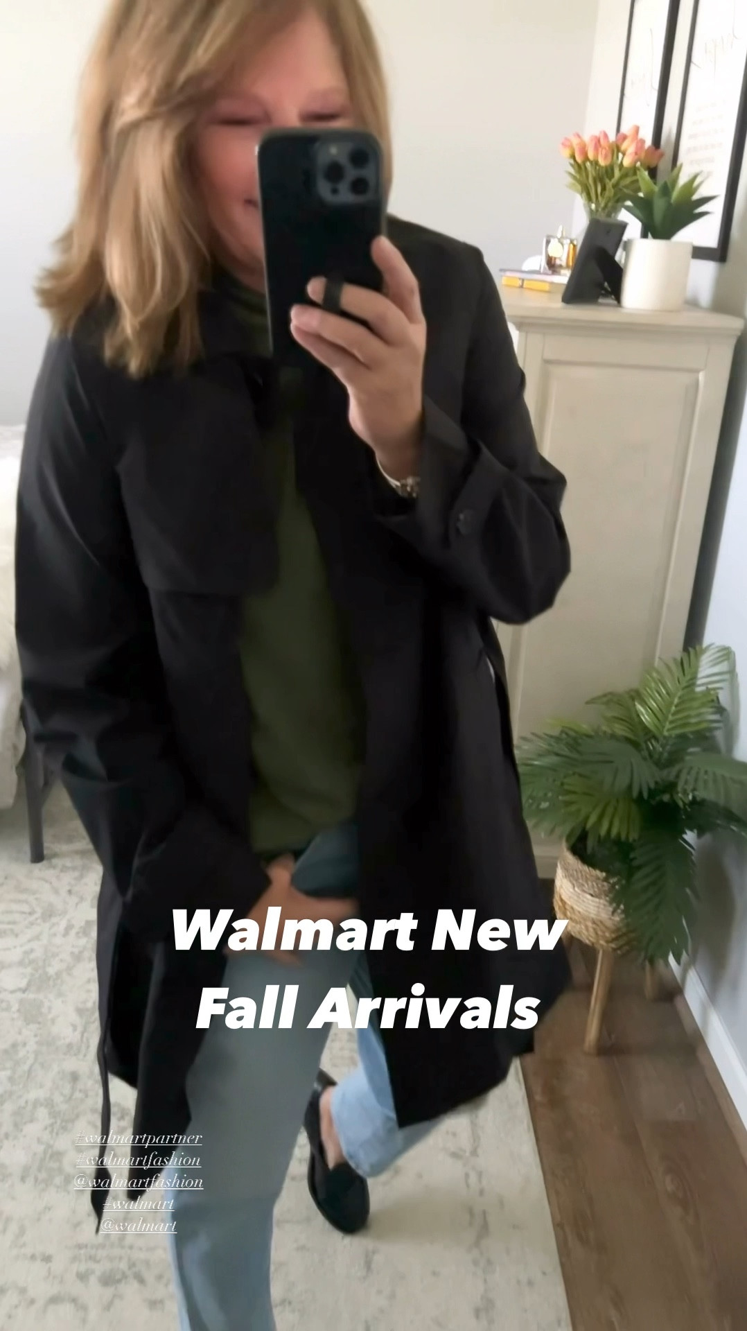 Time and Tru classic Trench Coat (fits tts/more colors), styled with mockneck short sleeve top, straight jeans and Time and Tru loafers. •all items fits tts, more colors available 

#walmartpartner #walmartfashion @walmartfashion #walmart @walmart fall outfits, Walmart fashion, Walmart outfits, Walmart finds, loafers, loafer outfits, sale, business casual 

#LTKSaleAlert #LTKFindsUnder50 #LTKStyleTip