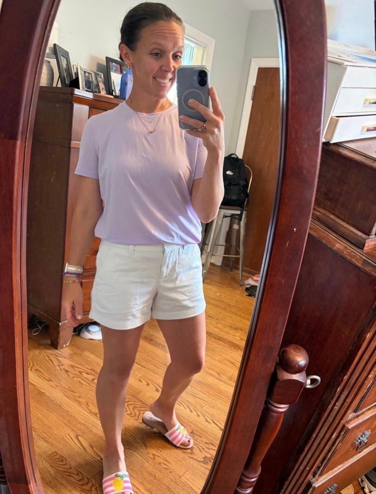 Summer outfit - comfiest shorts and the softest, designer dupe tee make these perfect to wear all summer long. 


#LTKSeasonal #LTKActive #designerdupe #lookalike #walmart #amazon @jcrew  @Quince  #slides #under25 #LTKmomlife #summer @Etsy   #beewatch #baublebar #giftforher #bubblenecklace #salefinds #momoutfit #momsummer

#LTKU #LTKOver40 #LTKSaleAlert
