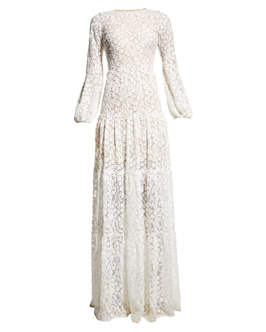 Dress The PopulationLyra Tiered Fit-&-Flare Dress | Neiman Marcus