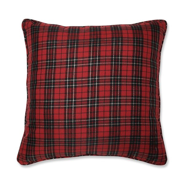 Pillow Perfect Holiday Plaid Red 20-inch Throw Pillow | Bed Bath & Beyond