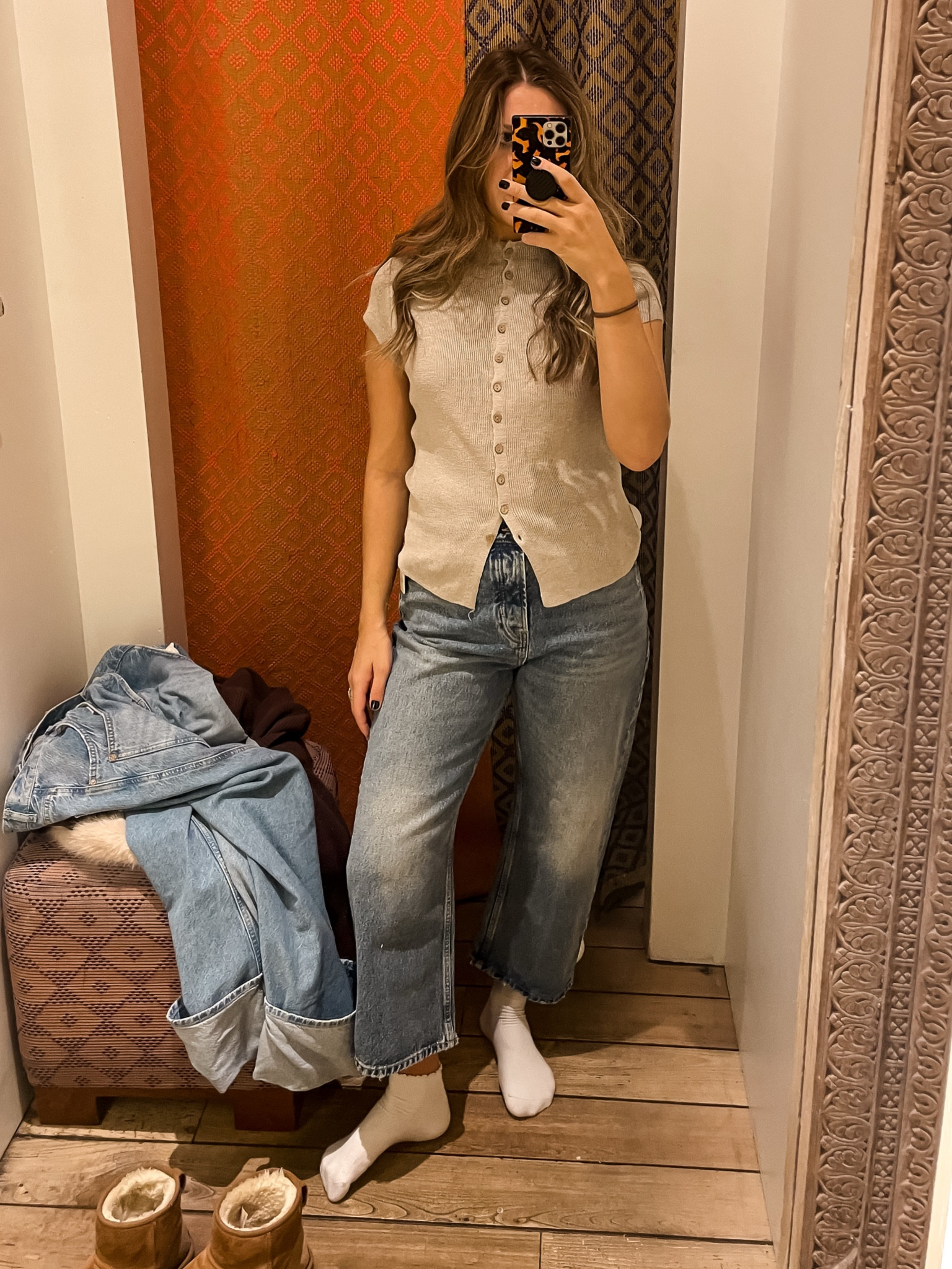 new FP fit! absolutely love these jeans but recommend getting them in long for tall girls like me!!

#LTKFindsUnder100 #LTKStyleTip #LTKMidsize