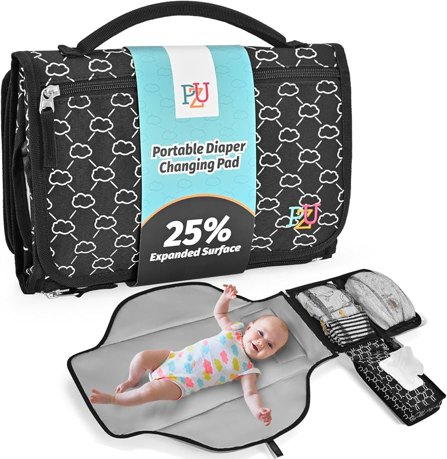 Portable Diaper Changing Pad - Changing Pad Portable with Wipes Pocket, Waterproof Diaper Changin... | Amazon (US)