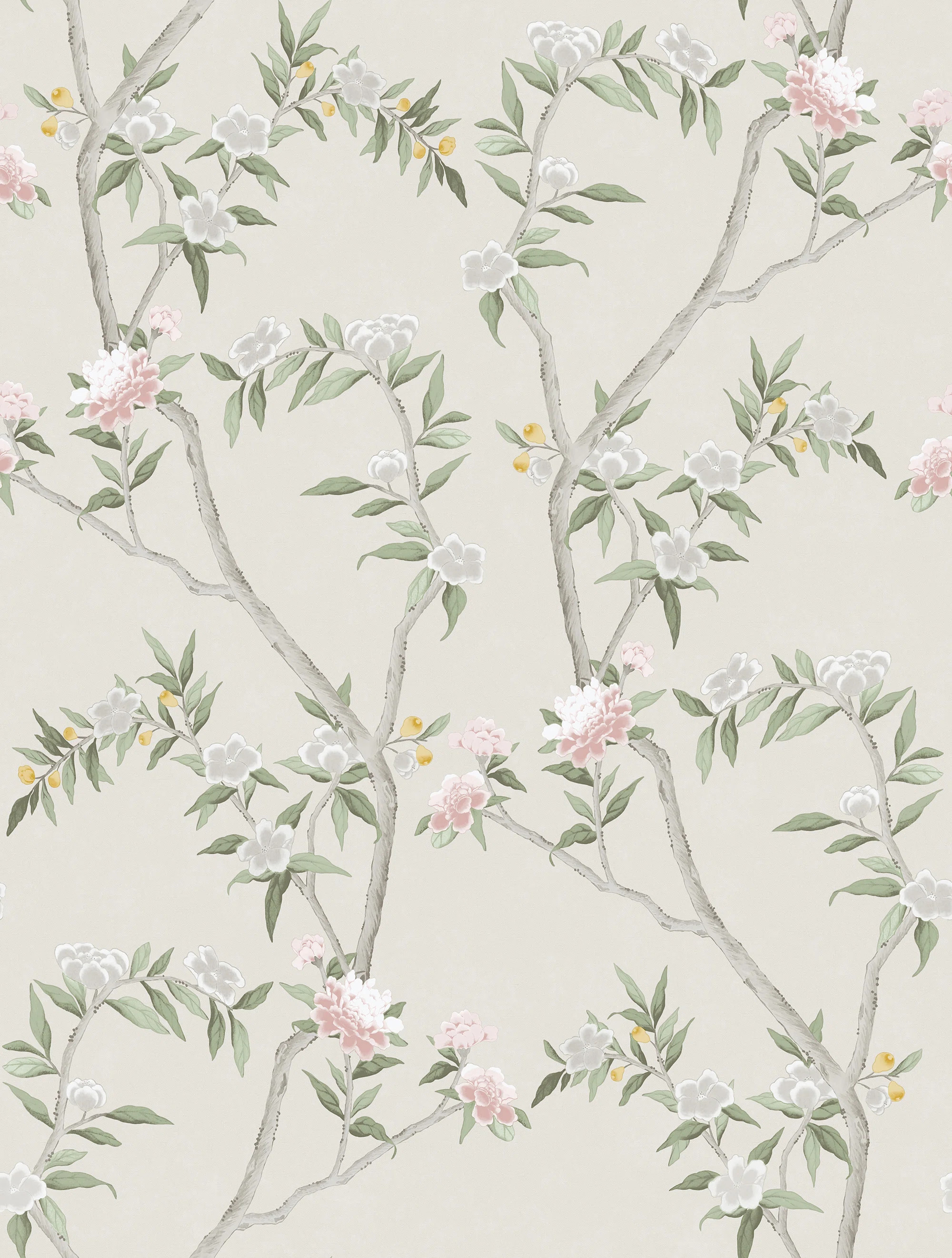 Spring Blossom Chinoiserie Floral Vine 33' L x 21" W Wallpaper Roll | Wayfair North America
