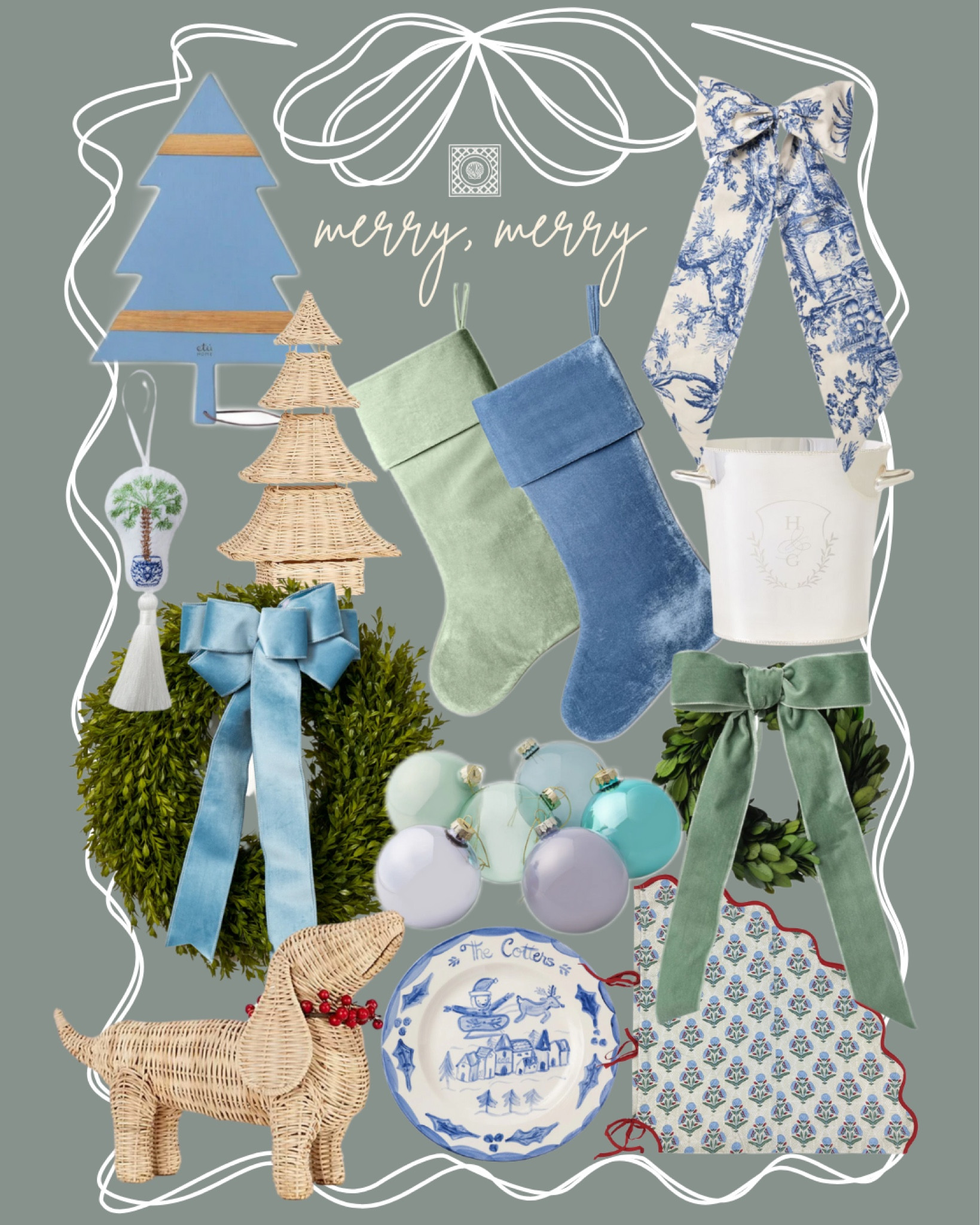 Merry, Merry the CBF way. Color palette is sea glass. 🐚🤍😍 

#LTKGiftGuide #LTKHoliday #LTKFindsUnder50