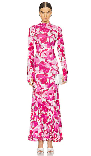 Flustered Printed Dress in Pink Blush | Revolve Clothing (Global)