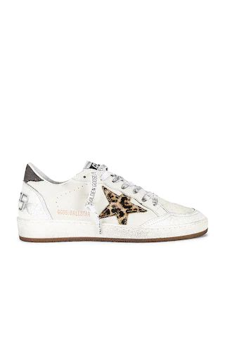 Golden Goose Ball Star Sneaker in White, Beige, Brown, & Black Leopard from Revolve.com | Revolve Clothing (Global)