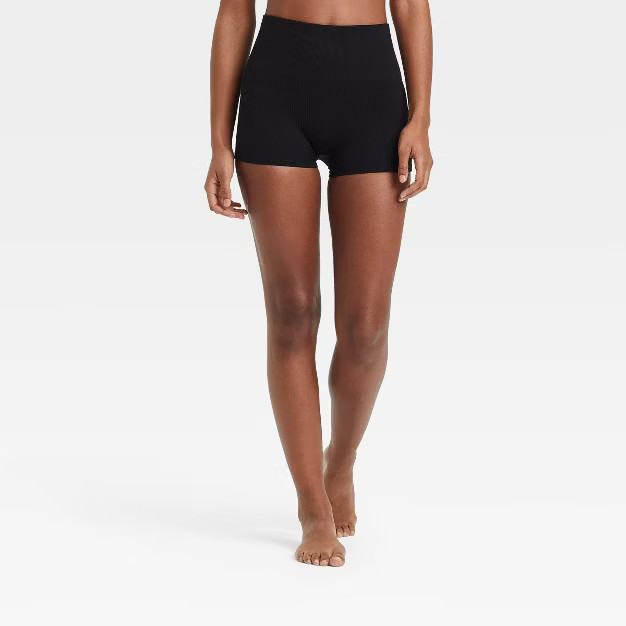 Women's Seamless Ribbed Shortie Shorts - Colsie™ | Target