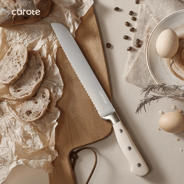 Carote 14 Pcs Knife Set with Wooden Block Stainless Steel Knives with Ergonomic Handle, Forged | Walmart (US)