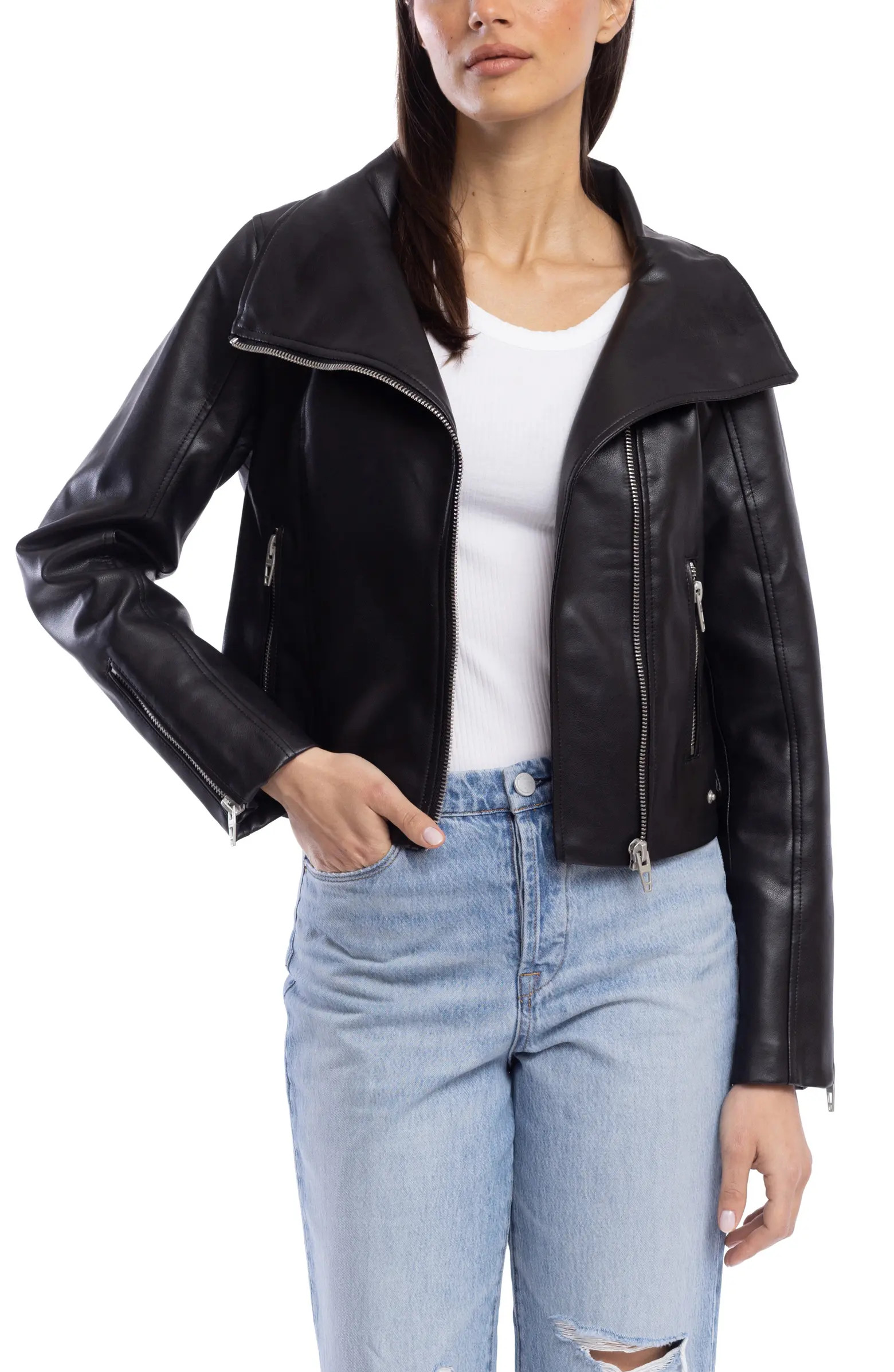 Faux Leather Moto Jacket | Nordstrom