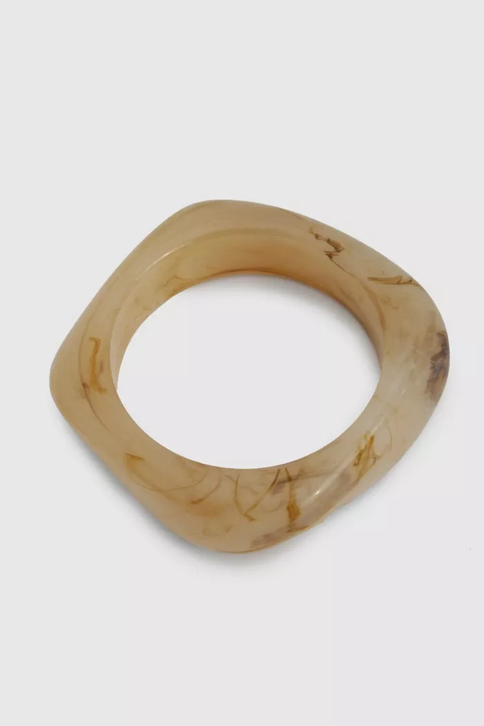 Square Detail Resin Bangle | Boohoo.com (UK & IE)