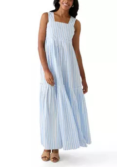 Women's Sleeveless Striped Tiered Maxi Dress | Belk