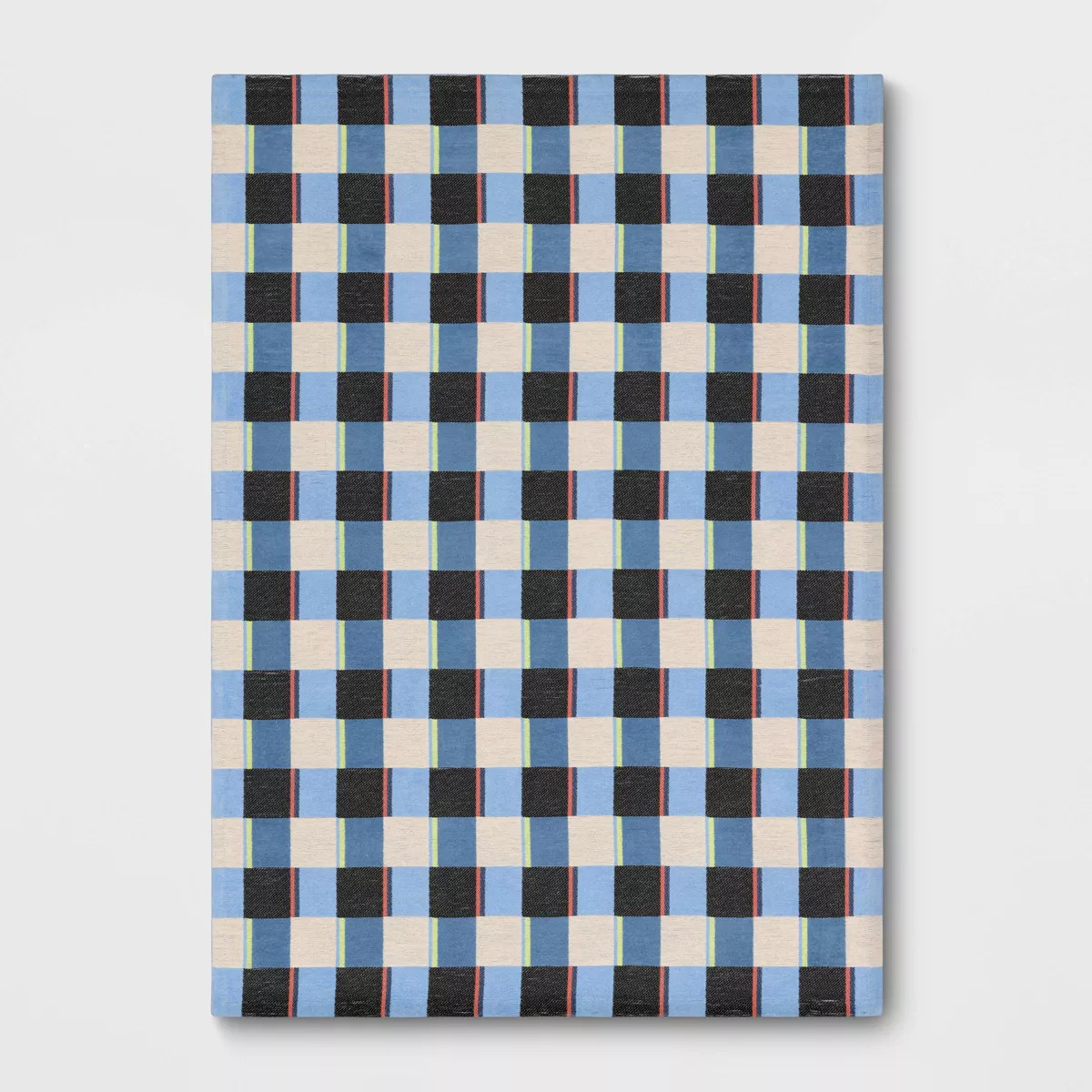 4'x5'6" Plaid Kids' Rug Blue - Pillowfort™ | Target
