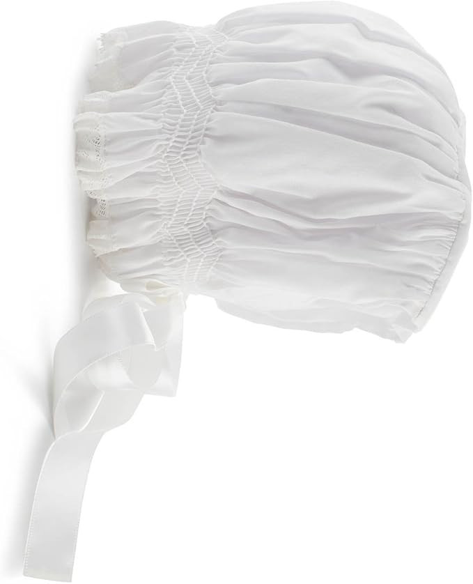 Feltman Brothers Infant Girl Smocked Bonnet Easter Christening NWT White | Amazon (US)