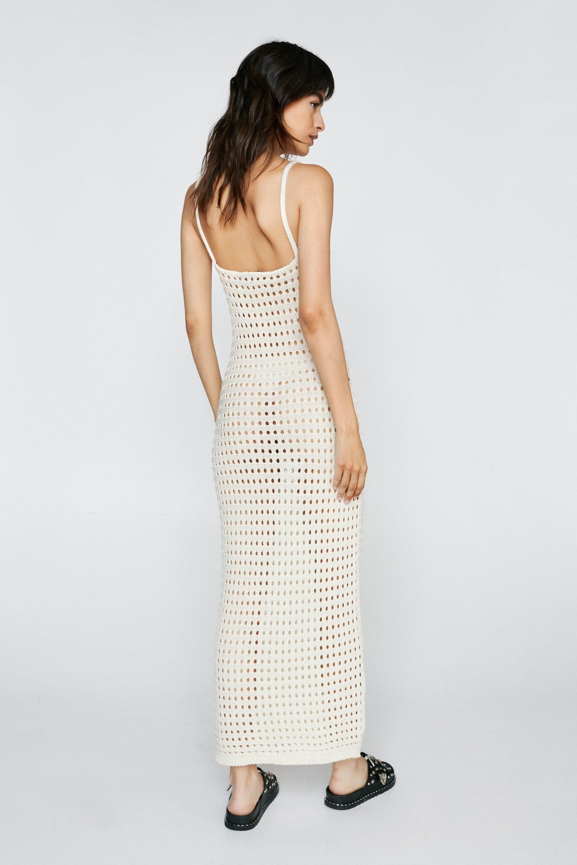 Stitch Effect Strappy Maxi Dress | Nasty Gal (US)