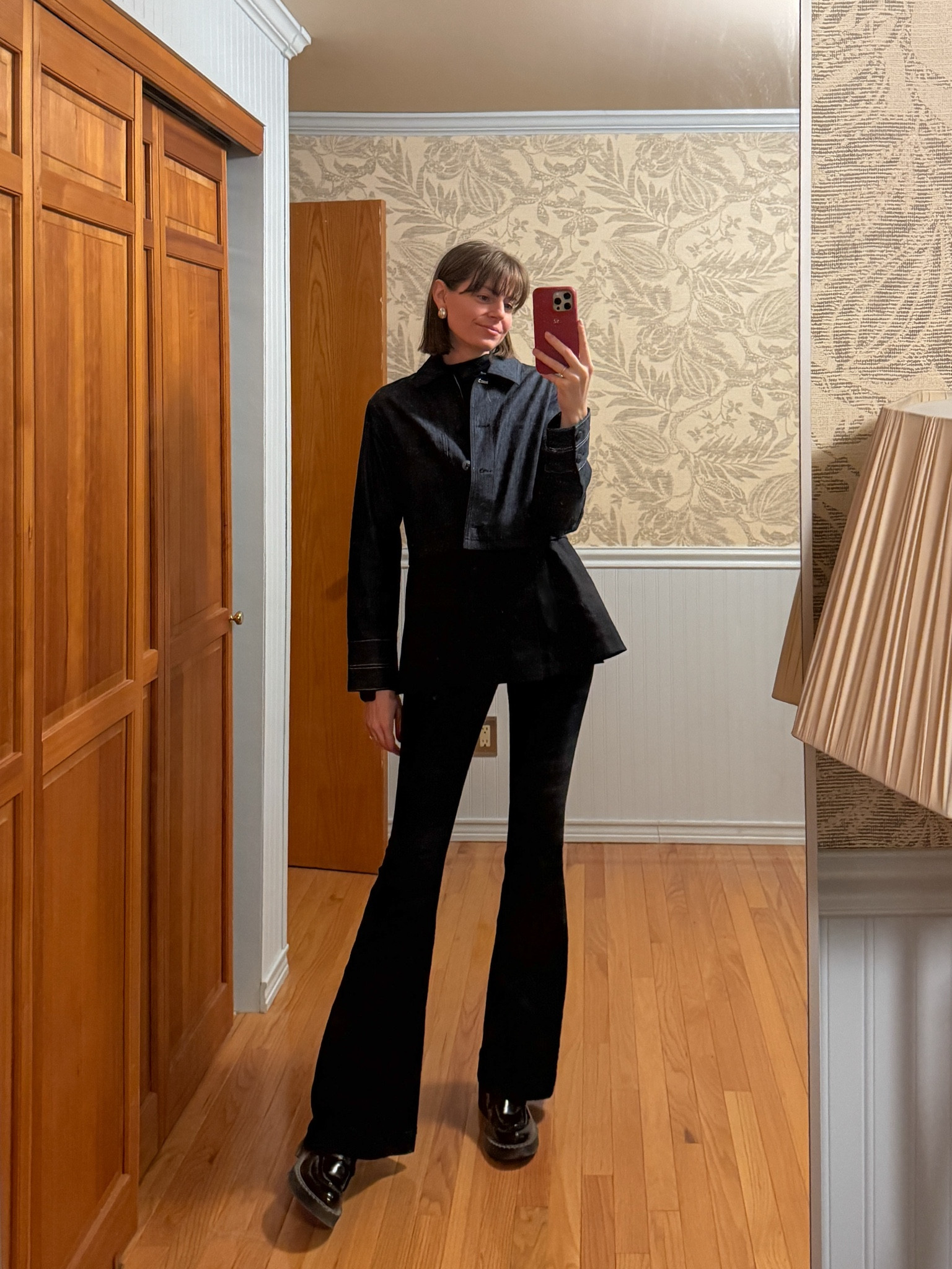What I wore to work
Women in stem
Casual corporate outfit 
Elevated basics
Neutral outfit
All denim outfit
Elizabeth and James
