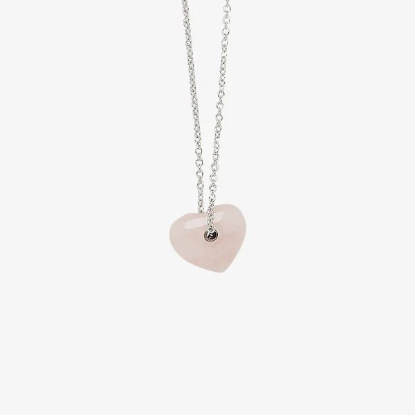 Rose Quartz Heart Necklace | Pura Vida Bracelets