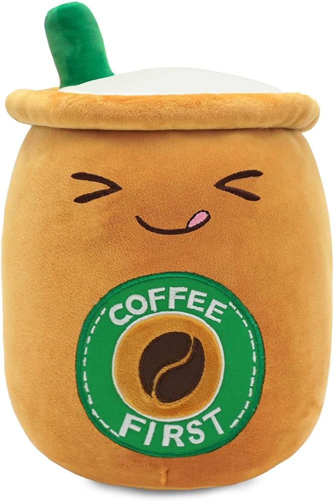 Ditucu Cute Coffee Cafe Cup Boba Plush Kawaii Bubble Plushie Milk Tea Pillow Soft Stuffed Animals... | Amazon (US)