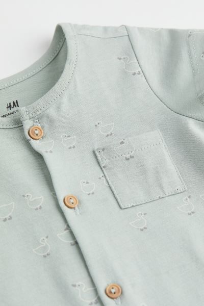 Short-sleeved Cotton Romper Suit | H&M (US)