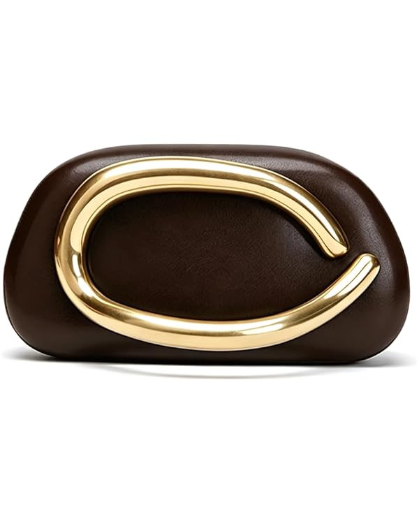 Acrylic Clutch Purse for Women Classic Round Acrylic Evening Handbag Vintage Metal Handlebars Bag... | Amazon (US)