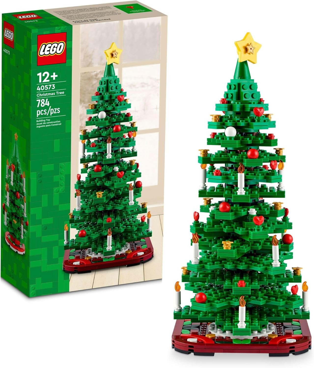 LEGO Christmas Tree - Building Toys for Kids, Boys & Girls, Ages 12+ - Mini Christmas Tree Decora... | Amazon (US)
