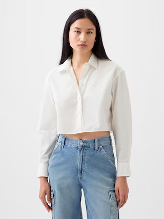Organic Cotton Ultra-Cropped Shirt | Gap (US)