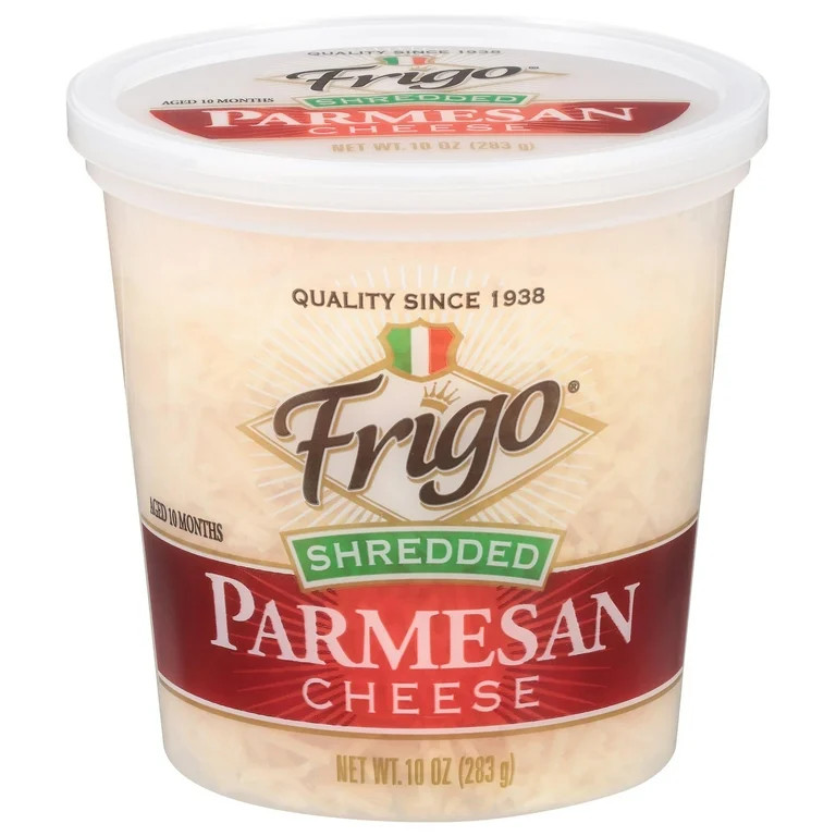 Frigo Shredded Parmesan Cheese, 10 oz Refrigerated Plastic Cup | Walmart (US)