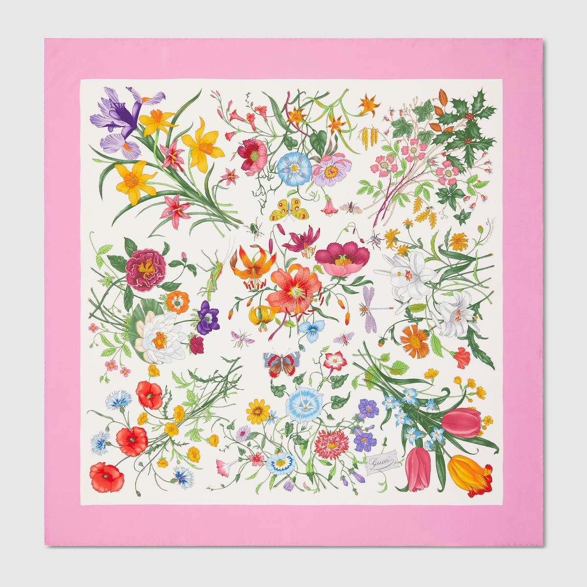 Gucci - Printed silk twill carré | Gucci (US)