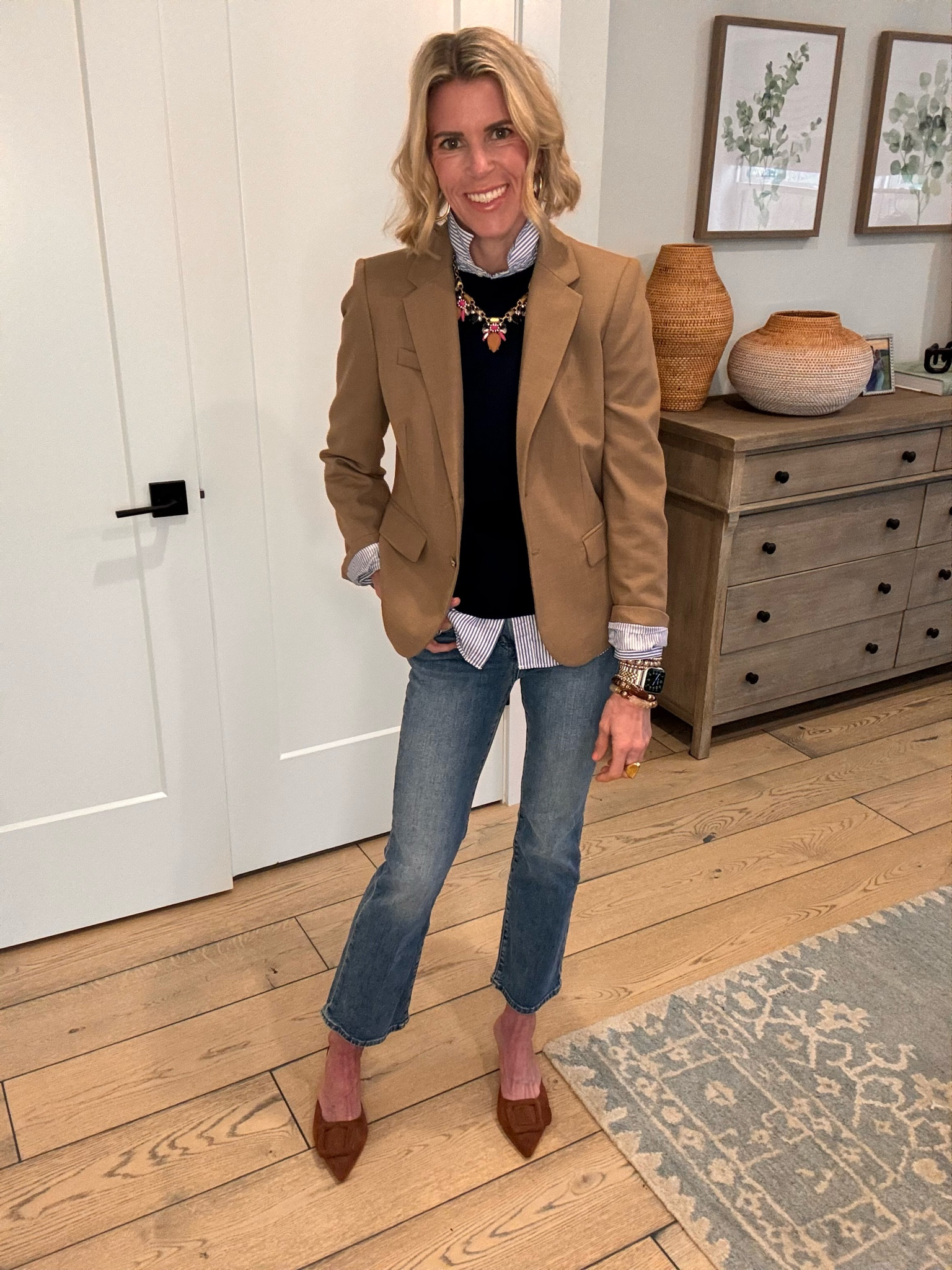 Such a classic layered look and so many of the pieces are on sale right now!  

#LTKOver40 #LTKSaleAlert #LTKWorkwear