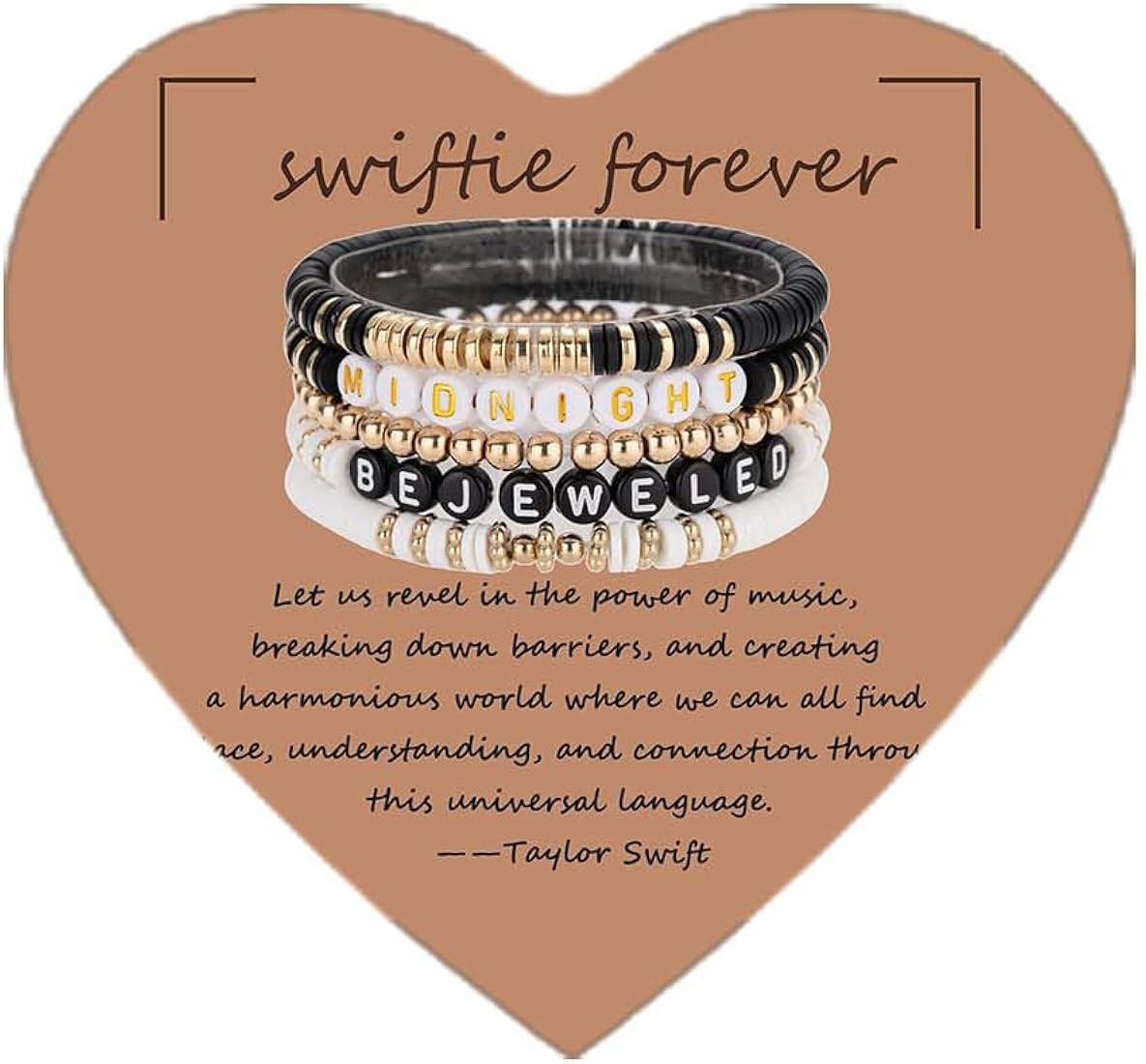 Sheplus TS Inspired Eras Tour Bracelets - 5 Packs Taylor Outfit 1989 Swiftie Bracelets Set Gifts ... | Amazon (US)