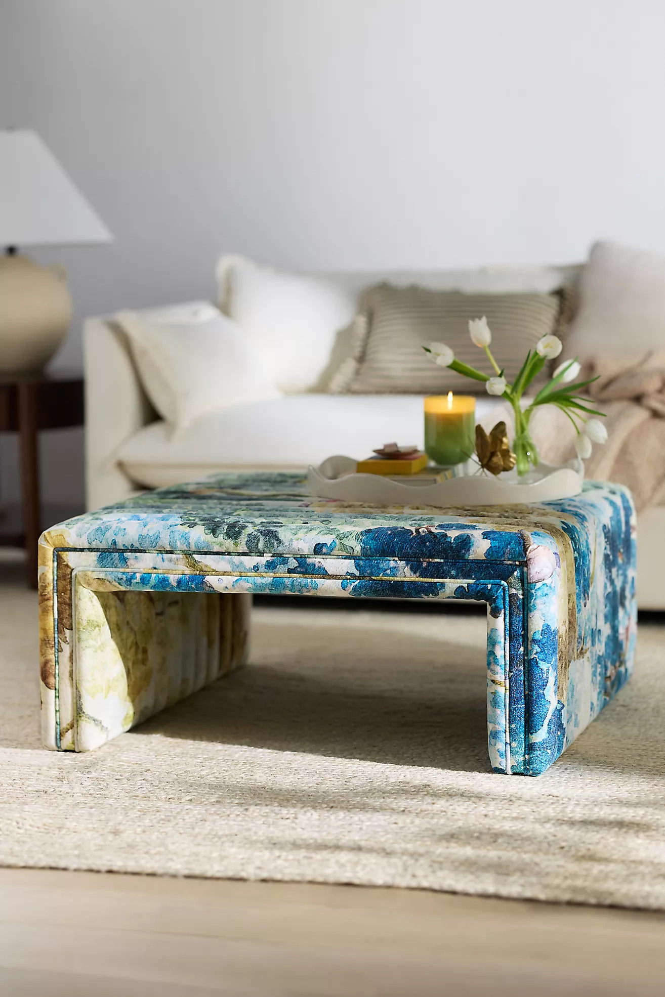 Alexander Judarn Tapestry Coffee Table Ottoman | Anthropologie (US)