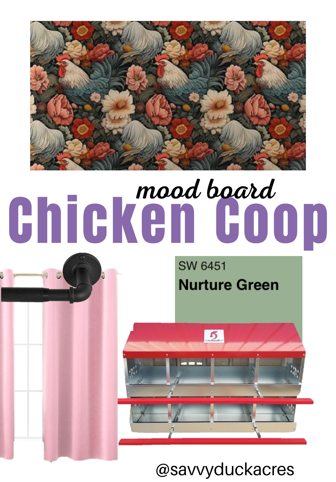 Chicken coop mood board because yes, my chickens do in fact deserve cute wallpaper.

#LTKHome