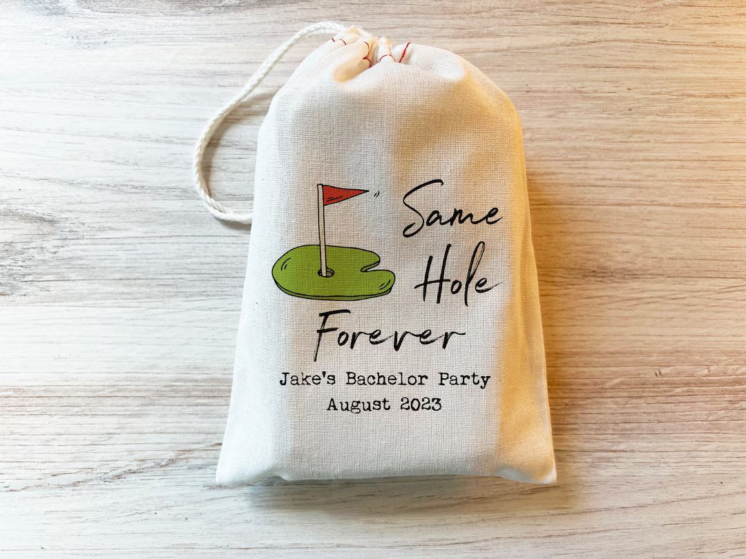 Same Hole Forever Bachelor Party Hangover Recovery Kit Custom Bachelor Favor Bag. Golfing Golf Ba... | Etsy (US)