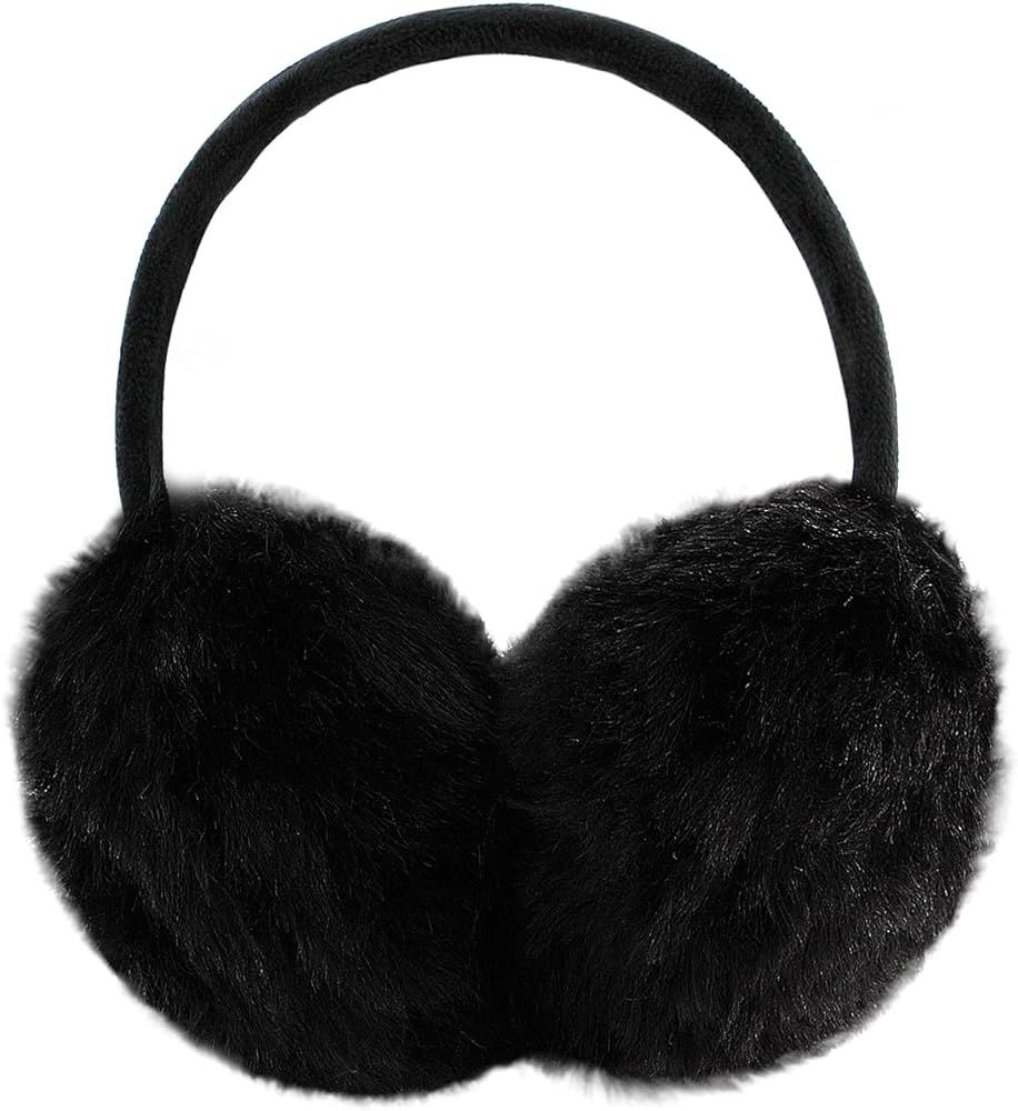 Women Winter Earmuffs Girl Ski Adjustable Ear Covers for Cute Bow Ear Warmer Outdoor Earmuff Fleece  | Amazon (US)