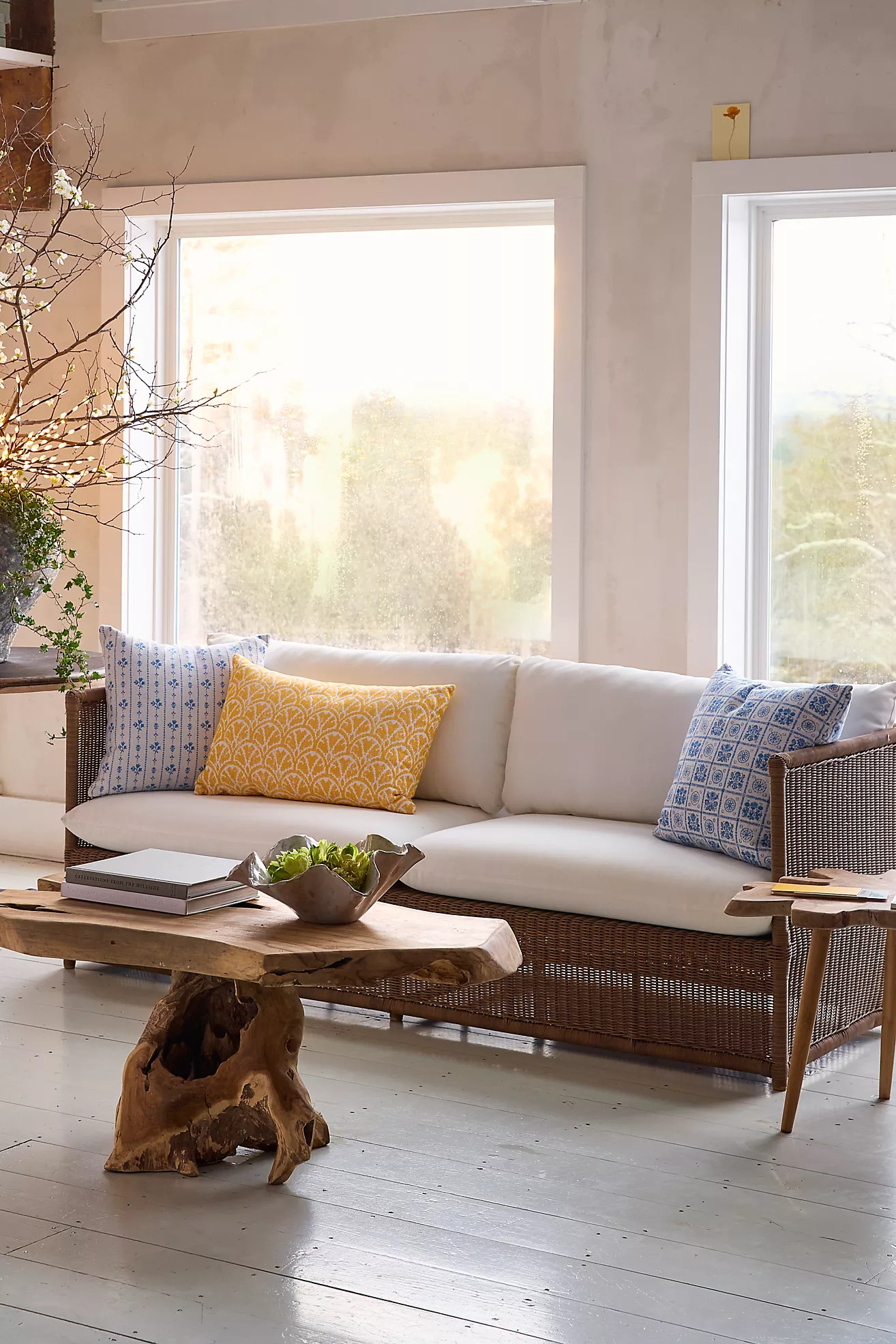 Dune All Weather Wicker Sofa | Anthropologie (US)