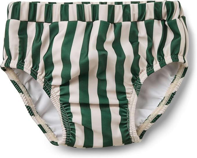 Baby Boys Swim Diapers Washable Reusable Swimming Diaper Waterproof Swim Pants Green Striped Swim... | Amazon (US)