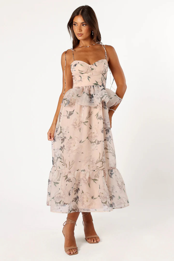 Kennie Midi Dress - Pink Floral | Petal & Pup (US)