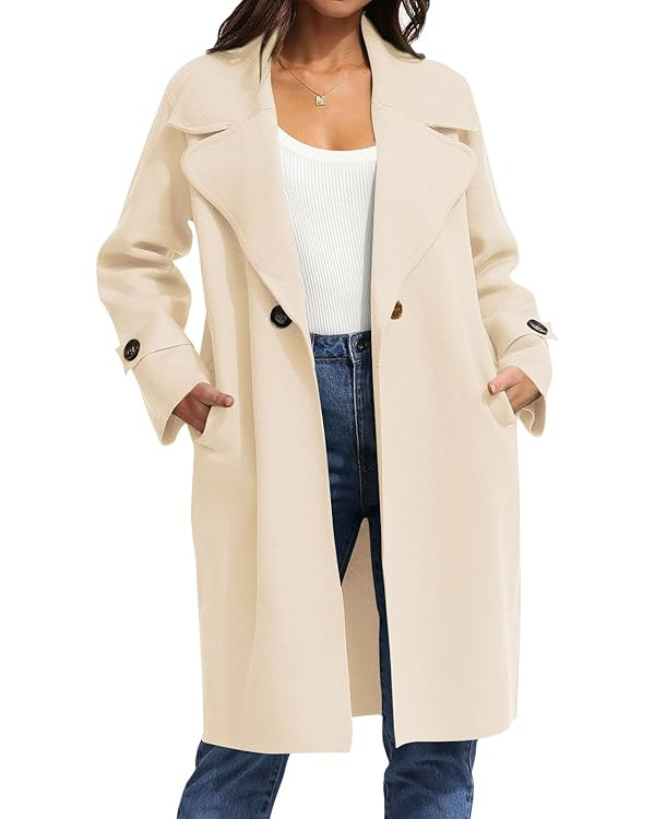 LILLUSORY Women's Long Cardigan Sweaters Trendy Oversized 2023 Coatigan Knit Fall Jacket Warm Win... | Amazon (US)