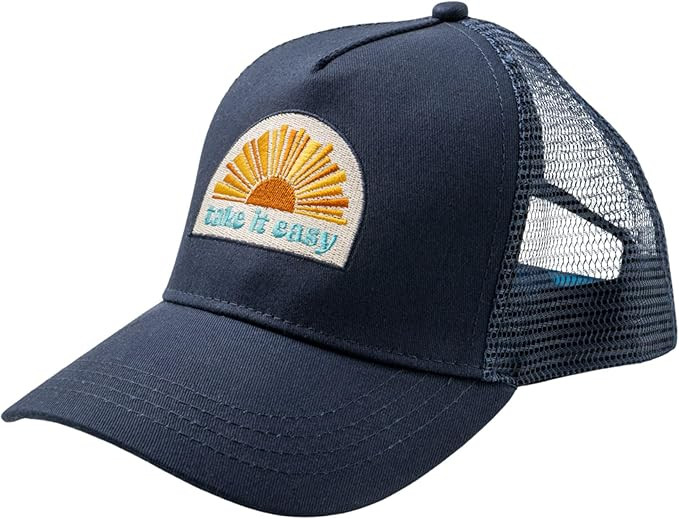 PACIFIC BRIM Women's and Men's Adjustable Cap Mesh Side Panels Trucker Hat | Amazon (US)