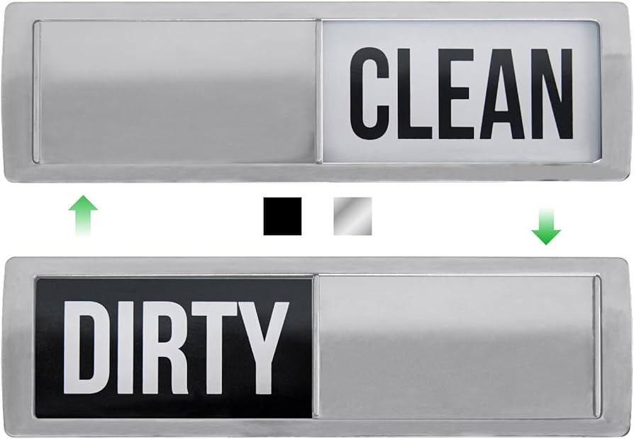 Amazon.com: GORILLA GRIP Strong Dishwasher Magnet Clean Dirty Sign, Large Letters for Easy Read, ... | Amazon (US)