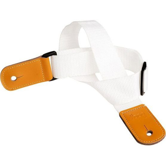 Pro 3-String Guitar Strap, White | Maisonette